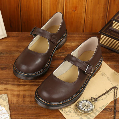 Retro Style School Girl Platform Heels Women - VogeLuxe