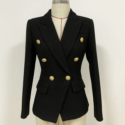 Narrow Fit Navy Blue Suit Jacket for Women