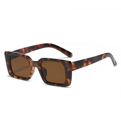 Stylish Rectangular Animal Print UV Sunglasses