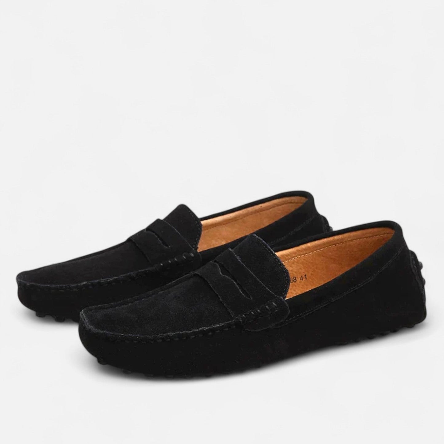 VogeLuxe | Men’s Suede Penny Driving Loafers