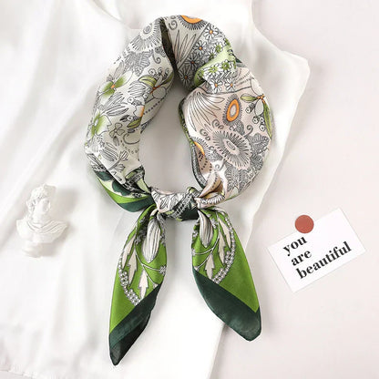 Soft Plaid Scarf for Women Neck Hair Accessory