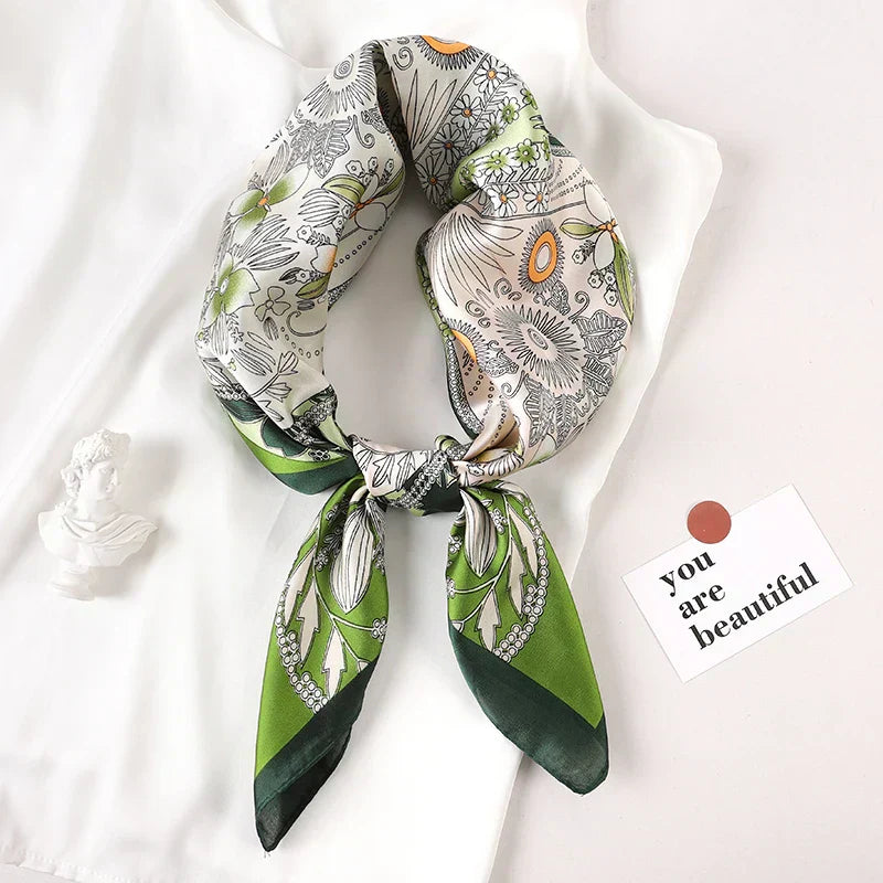 Soft Plaid Scarf for Women Hair and Neck Wear
