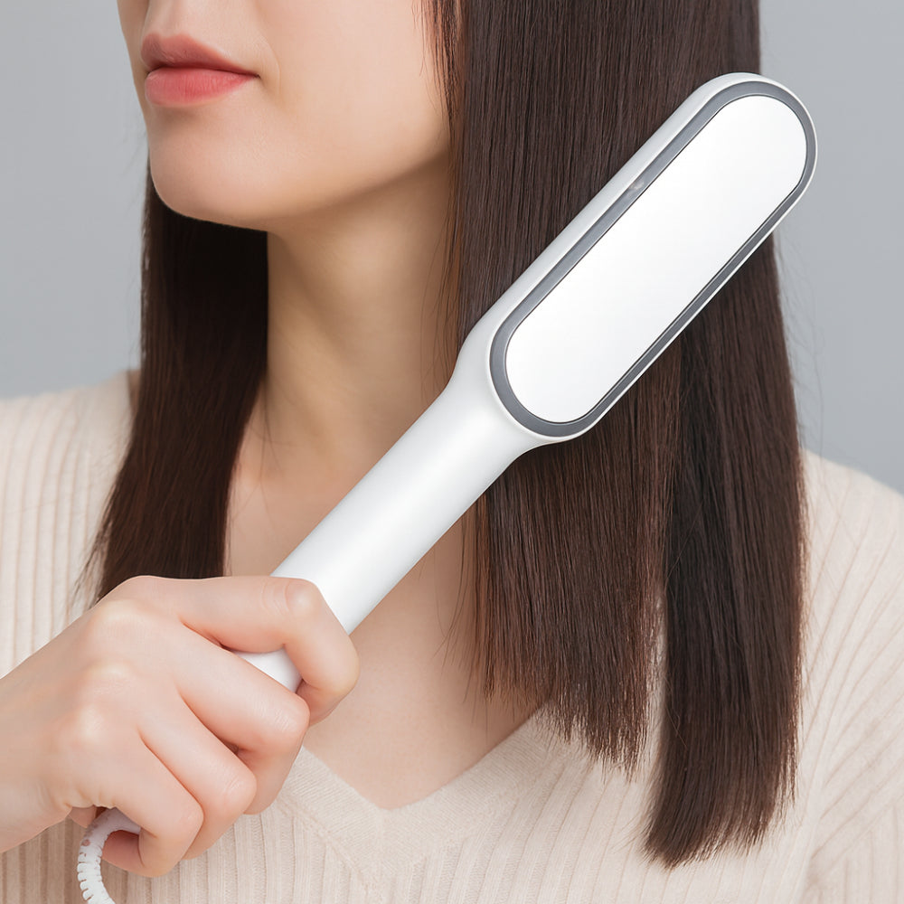 Ceramic Heat Straightening Hair Brush Styler