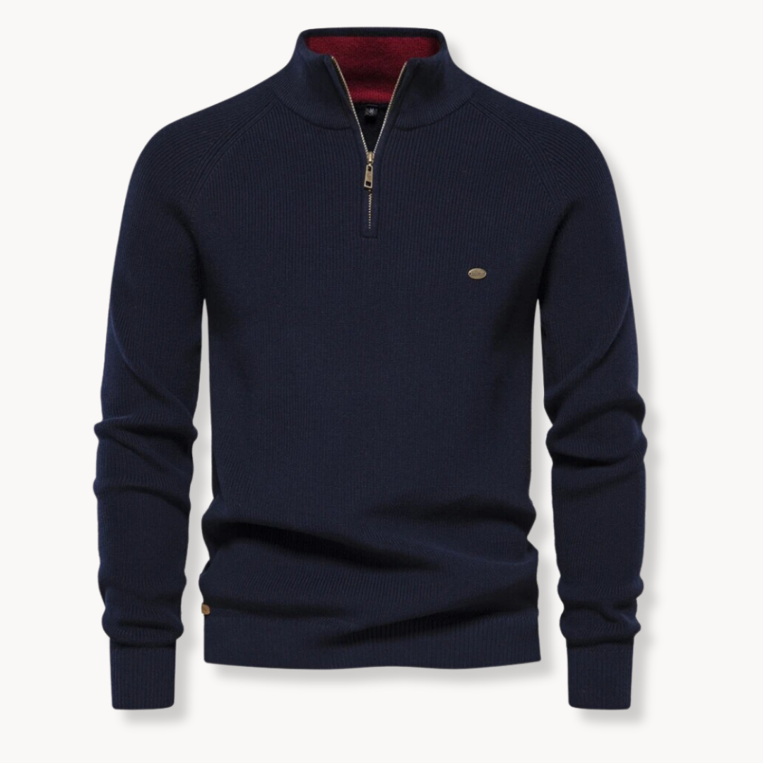 Men's Classic Crew Neck Knit Pullover Sweater - VogeLuxe