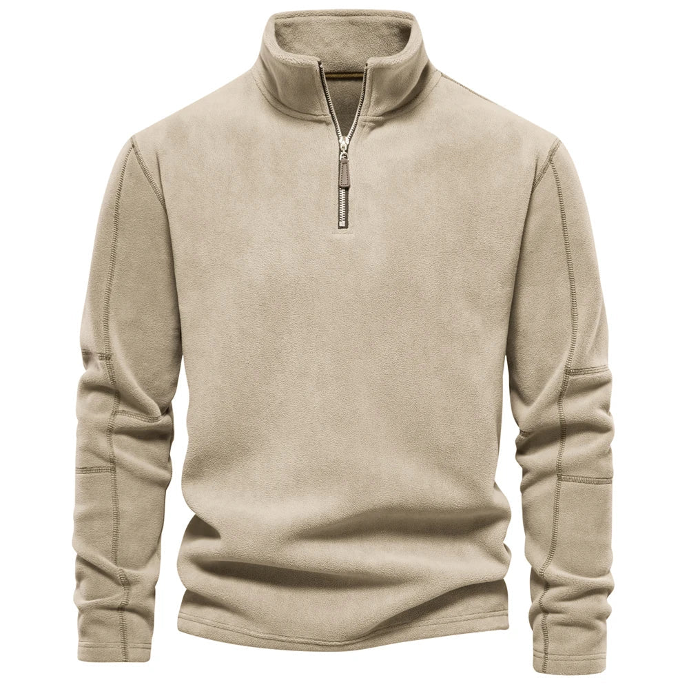 Half Zip Sweatshirt | Long Sleeve Pullover Top 4
