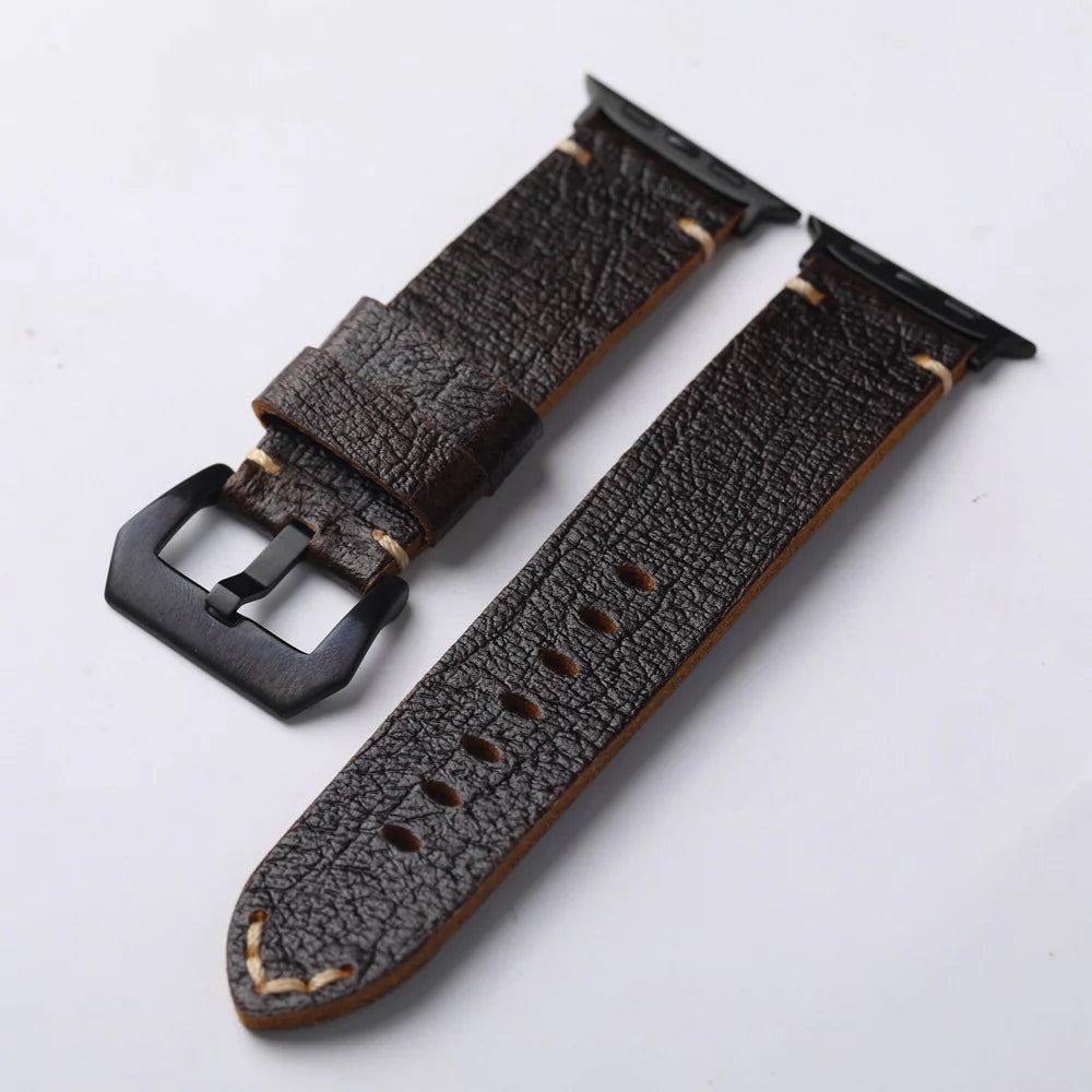 Genuine Classic Leather Strap For Apple Watch