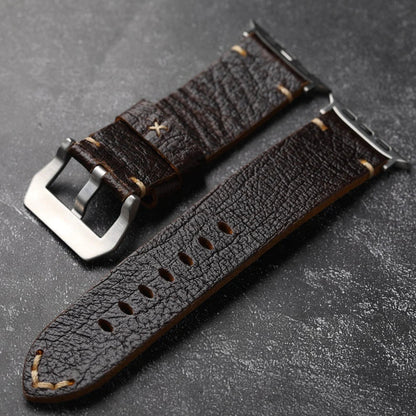 Genuine Classic Leather Strap For Apple Watch - VogeLuxe