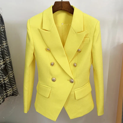 Narrow Fit Navy Blue Suit Jacket for Women