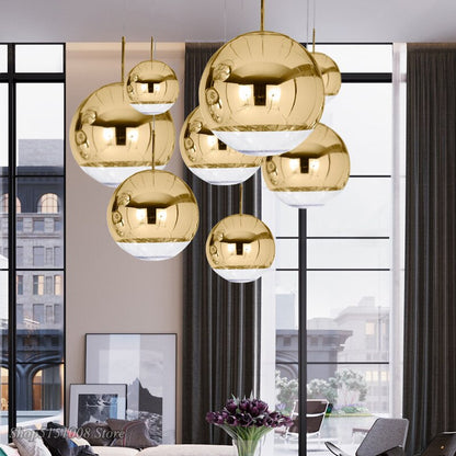 Sparkling Glass Drop Light Clear Silver Shade