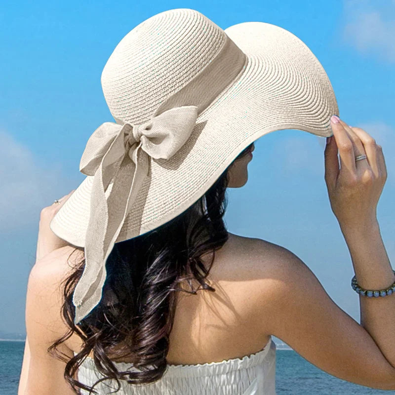 Lightweight Natural Fiber Summer Panama Hat with Ribbon - BritishElegance