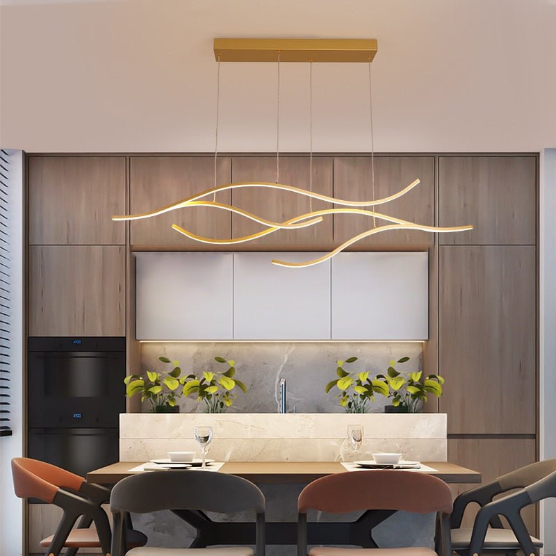 Modern Geometric Crystal LED Chandelier Light Fixture - VogeLuxe