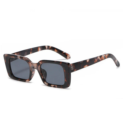 Stylish Rectangular Animal Print UV Sunglasses