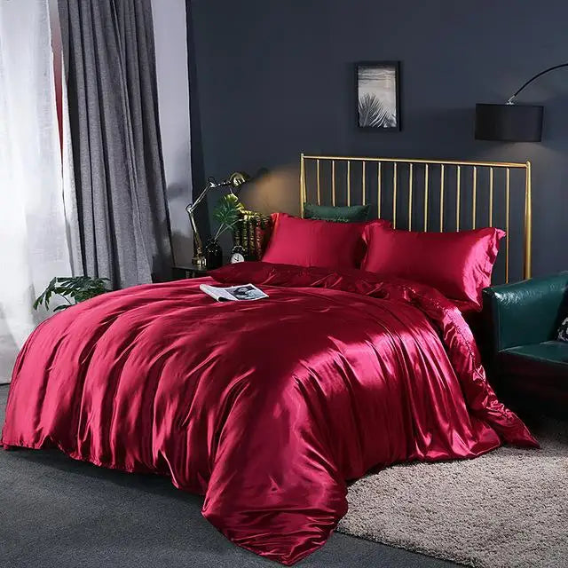 Soft 4-Piece Bed Sheet Set with Duvet Cover