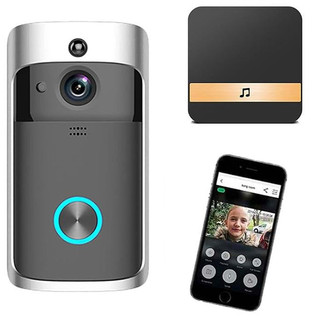Wireless Smart Doorbell Camera with Night Vision and Audio - VogeLuxe