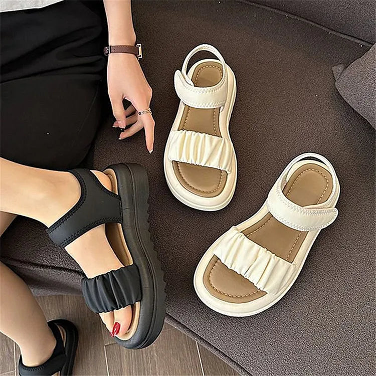 Comfortable Elevated Roman Sandals - Breezy Summer Beach Style - VogeLuxe