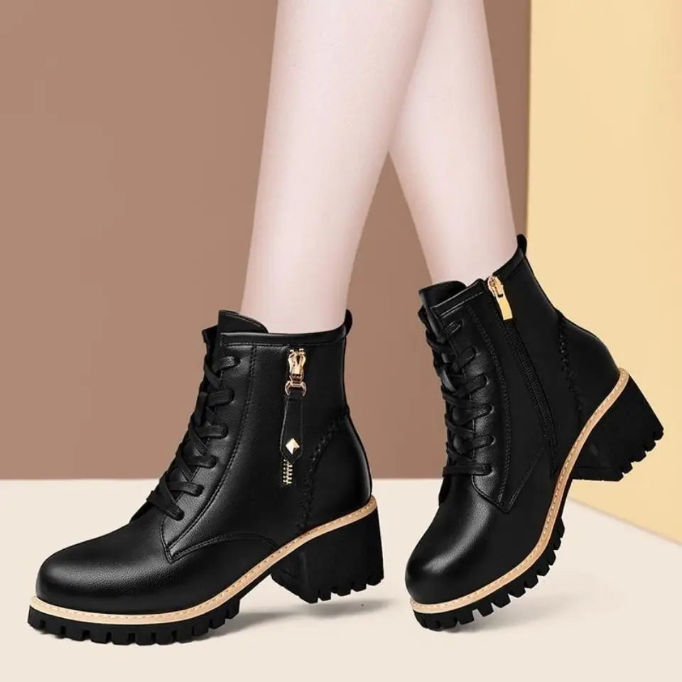Trendy High Heel Ankle Boots for Women - VogeLuxe