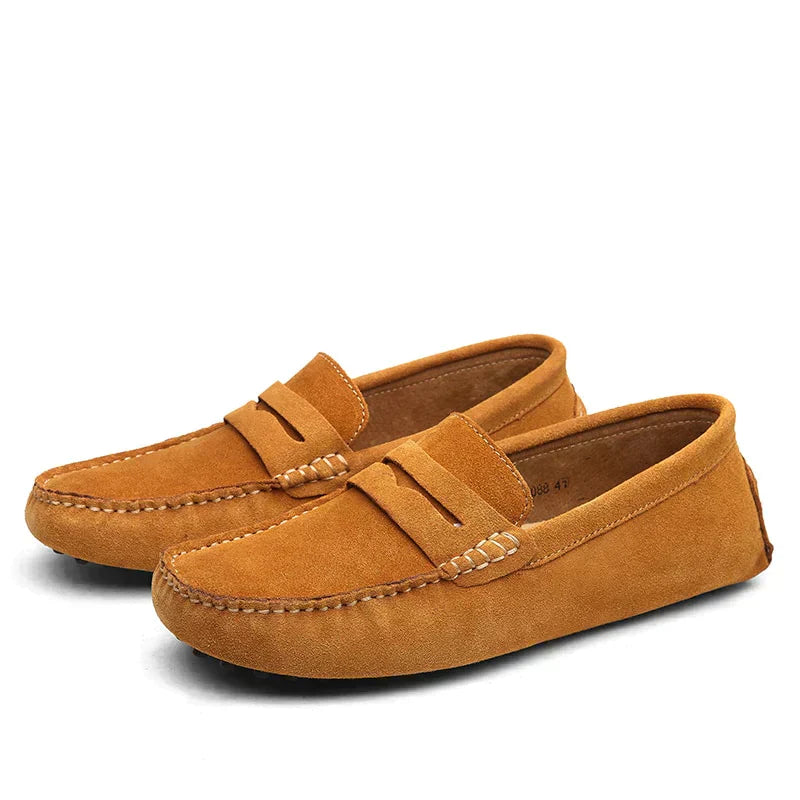 Comfortable Mens Suede Slip On Shoes