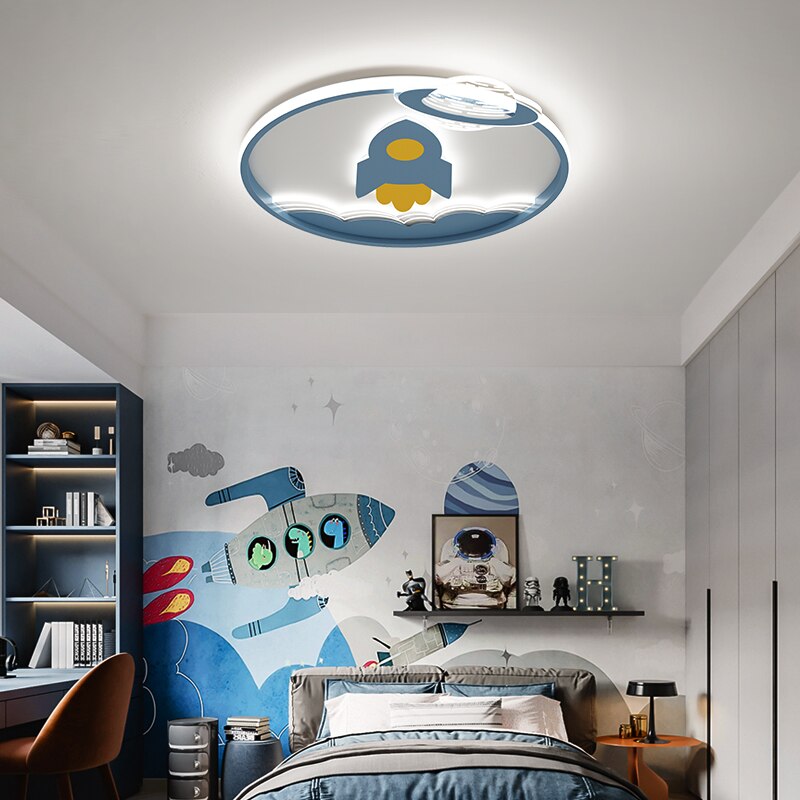 Fun Space Theme Kids Chandelier
