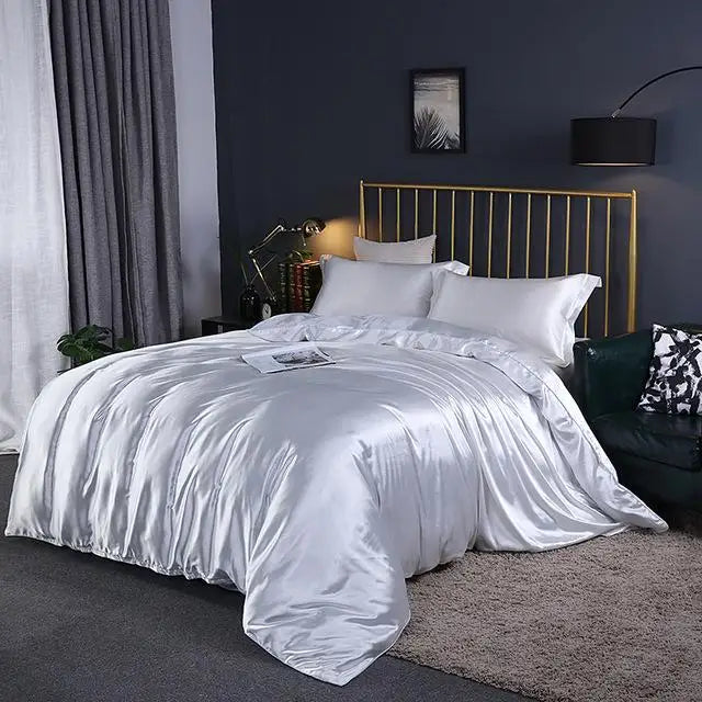 Soft 4-Piece Bed Sheet Set with Duvet Cover - VogeLuxe