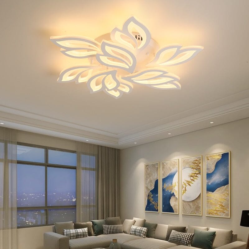 Floral Glass Hanging Lamps - VogeLuxe