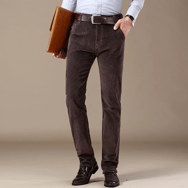 Relaxed Fit Corduroy Trousers for Everyday Wear