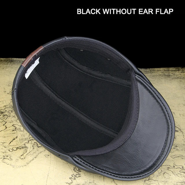 Authentic Leather Father Baseball Cap