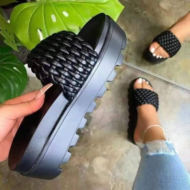 Comfortable Woven Platform Sandals