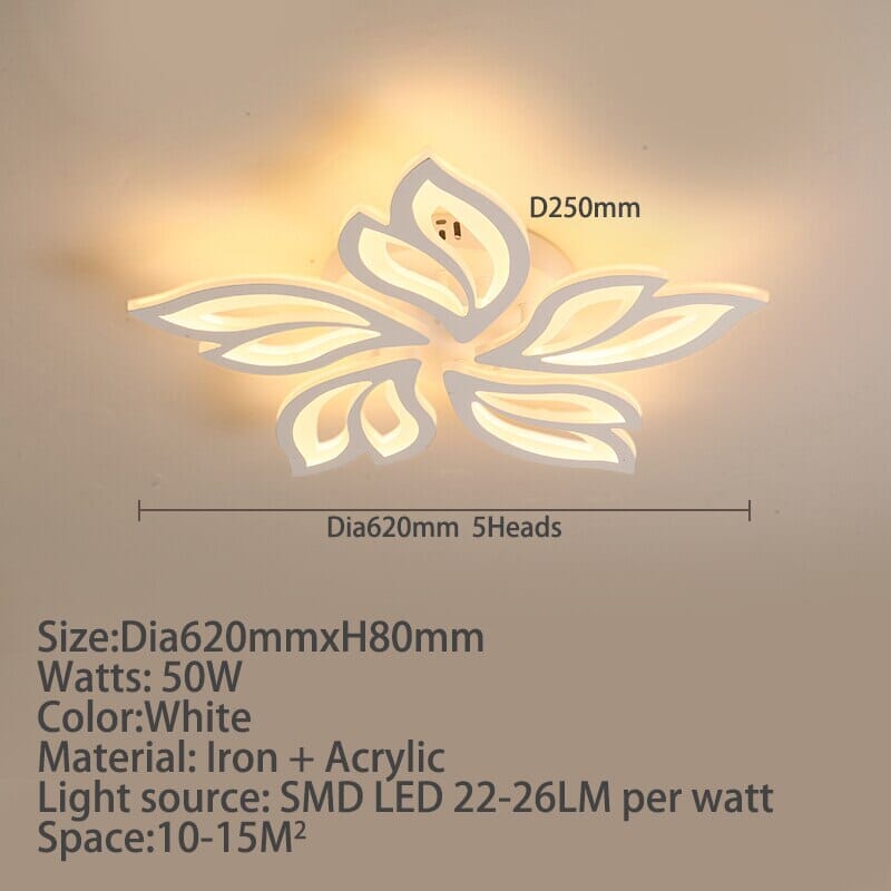 Floral Glass Hanging Lamps