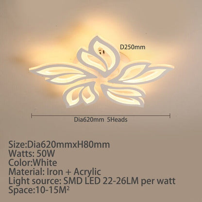 Floral Glass Hanging Lamps