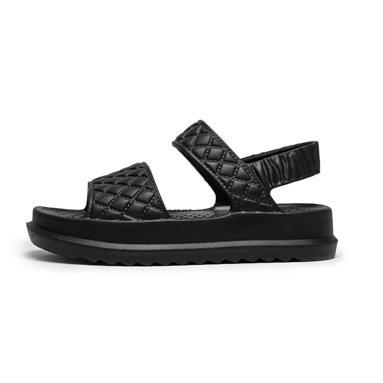 Comfortable High Heel Summer Sandals – Grip Beach Slides - VogeLuxe
