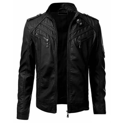 Men's Synthetic Biker Jacket