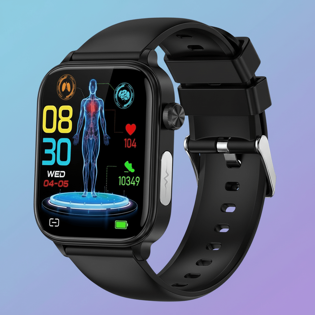 Fitness Tracker Smartwatch with SOS and Blood Pressure Monitor - VogeLuxe