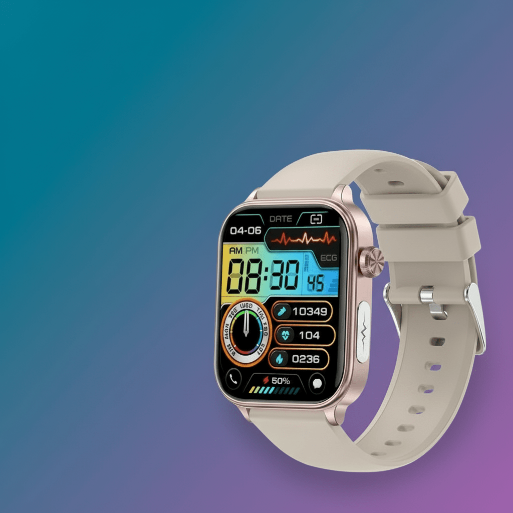 Fitness Tracker Smartwatch with SOS and Blood Pressure Monitor