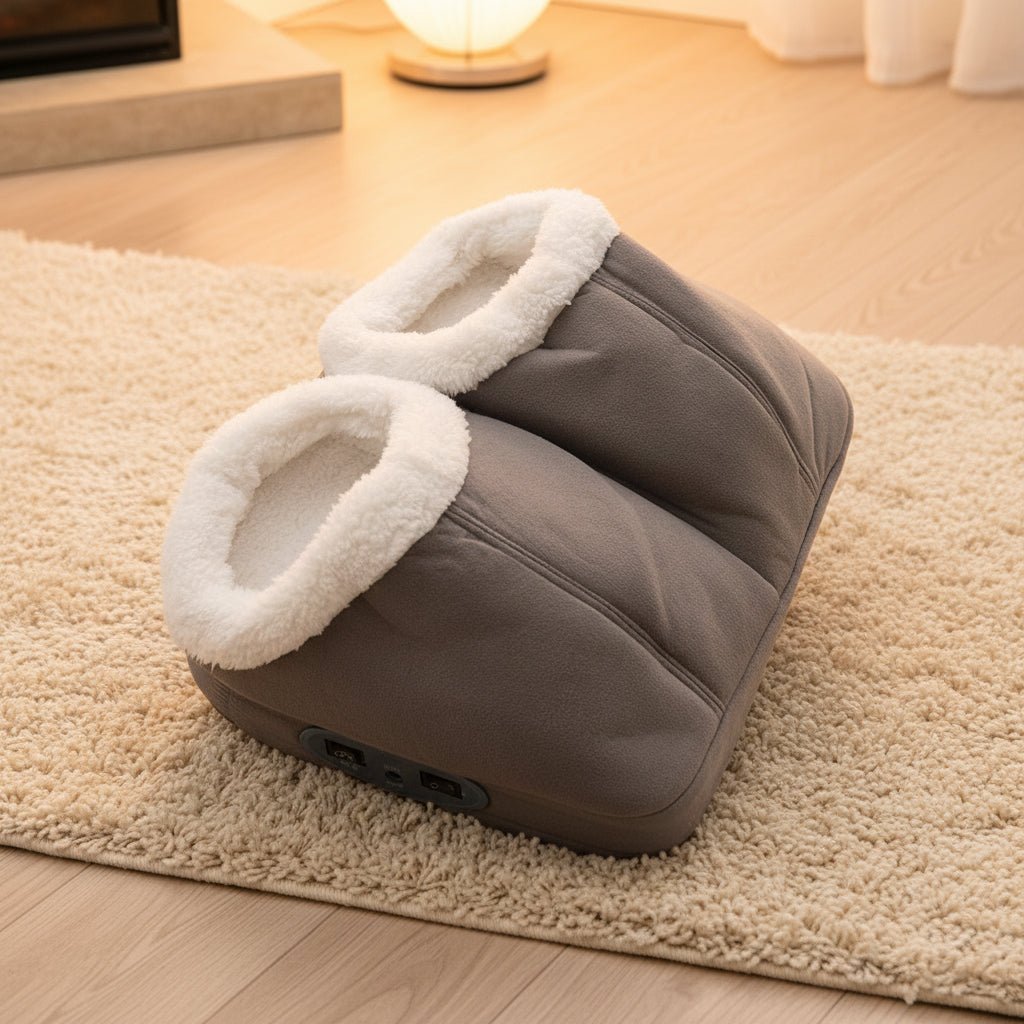 Warm Massage Fleece Slippers with Cozy Pockets