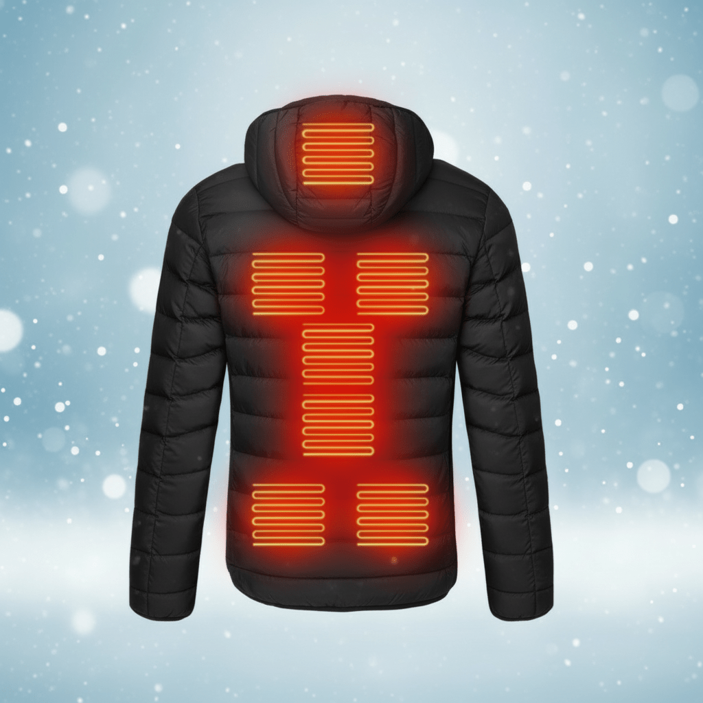 Thermal Insulated Jacket Unisex Cold Weather Black - VogeLuxe