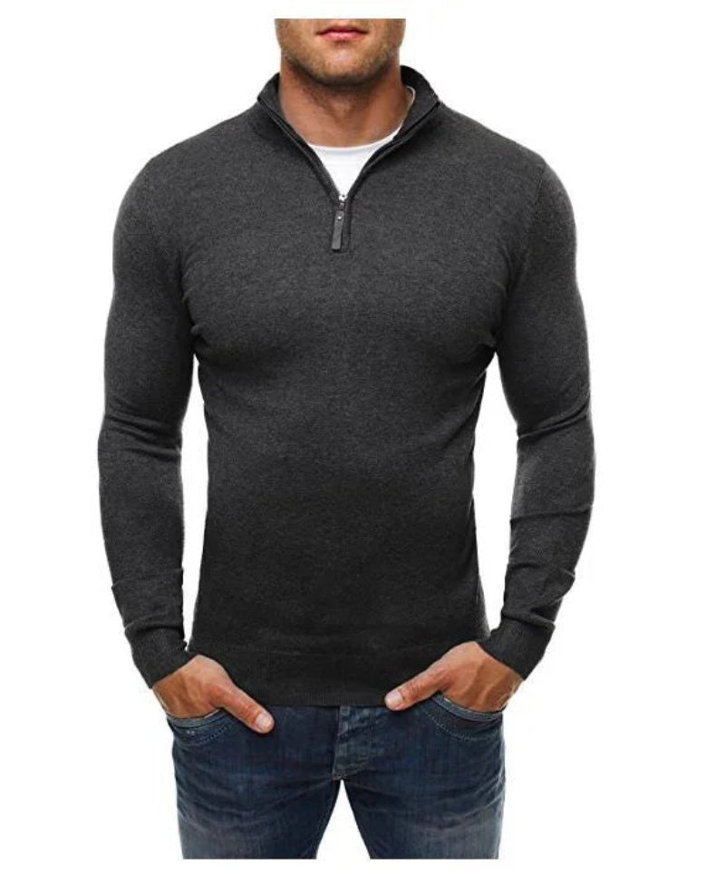 Men's Comfortable Fitted Sweater for Autumn Winter - VogeLuxe