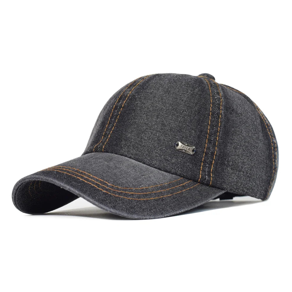 Classic Faded Cotton Baseball Cap - Adjustable Unisex Hat