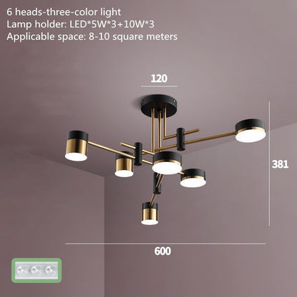 Luxury Gold And Black Crystal Chandelier