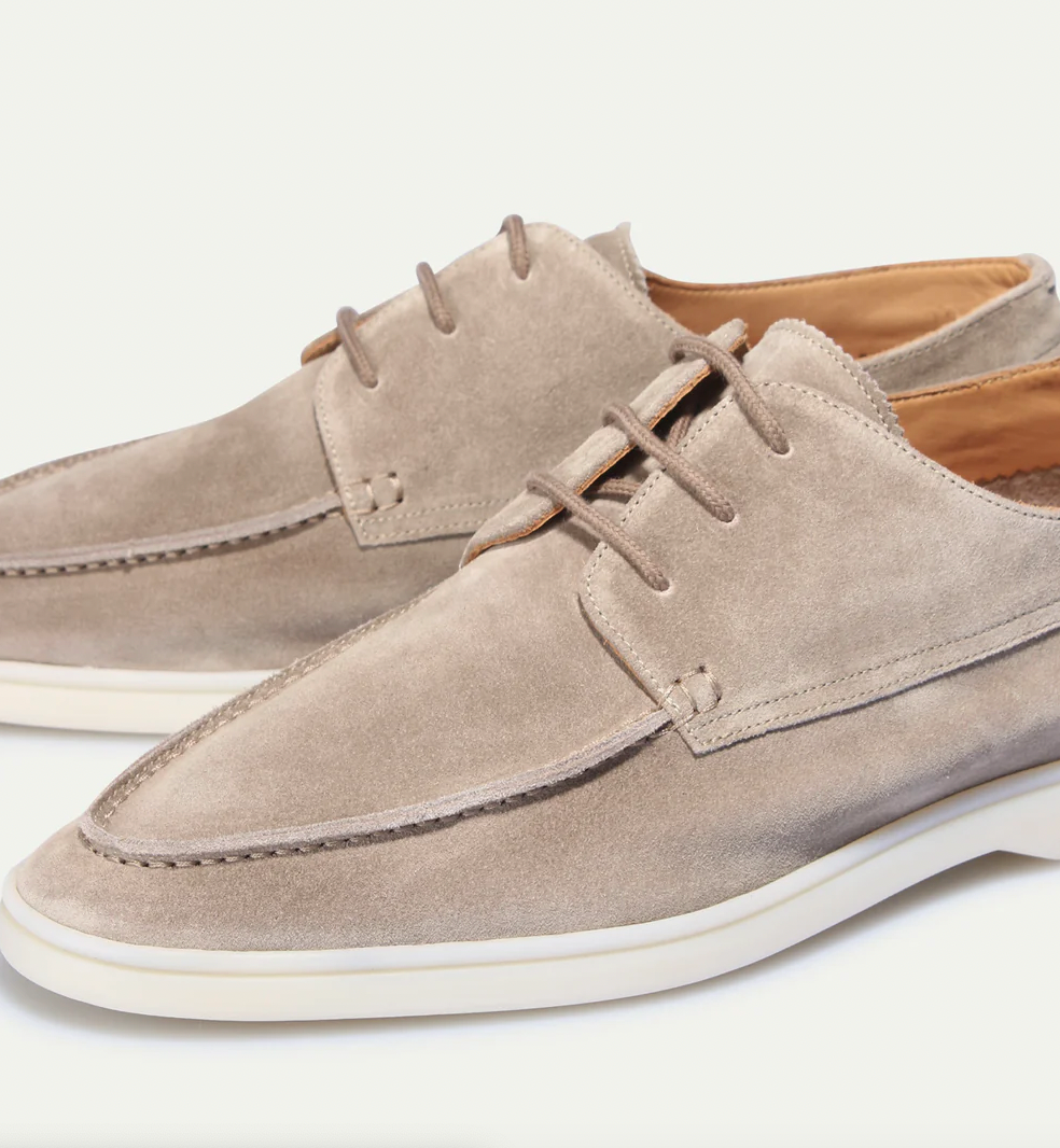 VogeLuxe | Men’s Suede Lace Up Derby Boat Hybrid Shoes