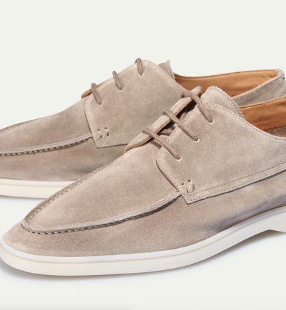 VogeLuxe | Men’s Suede Lace Up Derby Boat Hybrid Shoes