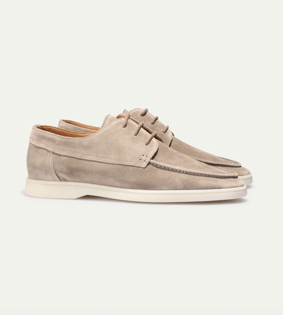 VogeLuxe | Men’s Suede Lace Up Derby Boat Hybrid Shoes