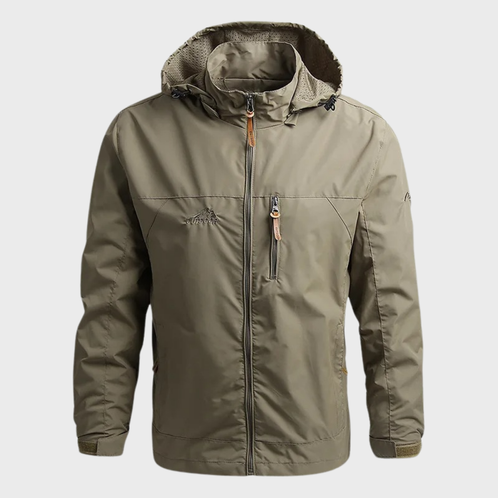 Men's Slim Water Resistant Hooded Jacket