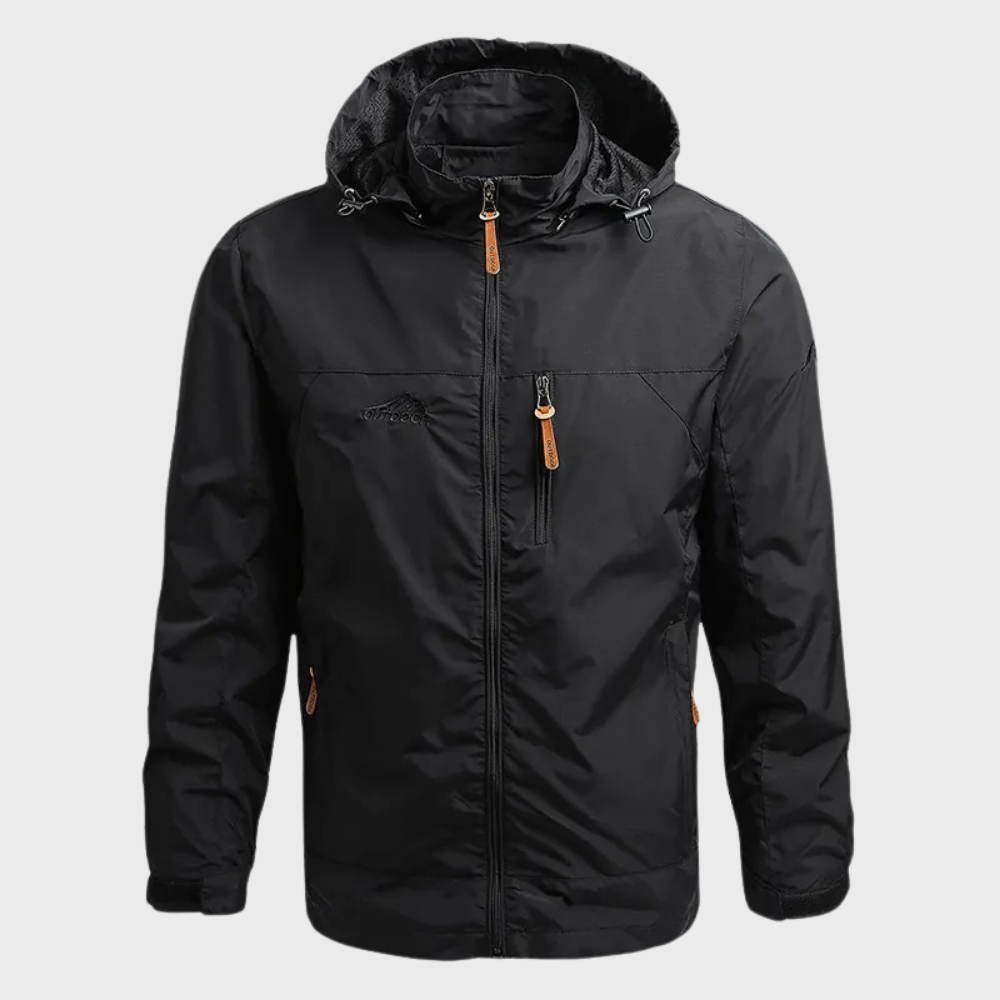Men's Slim Water Resistant Hooded Jacket - VogeLuxe