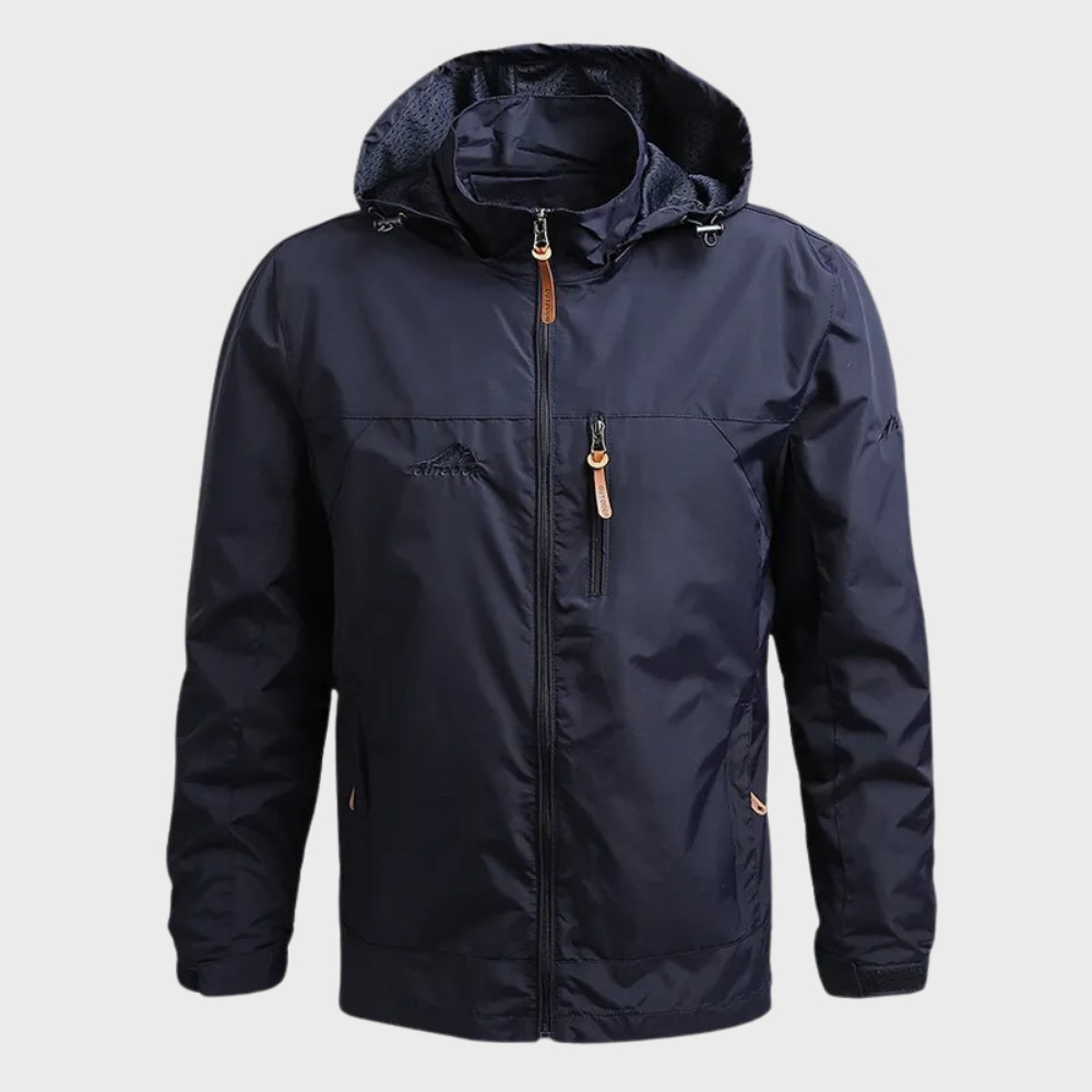 Men's Slim Water Resistant Hooded Jacket