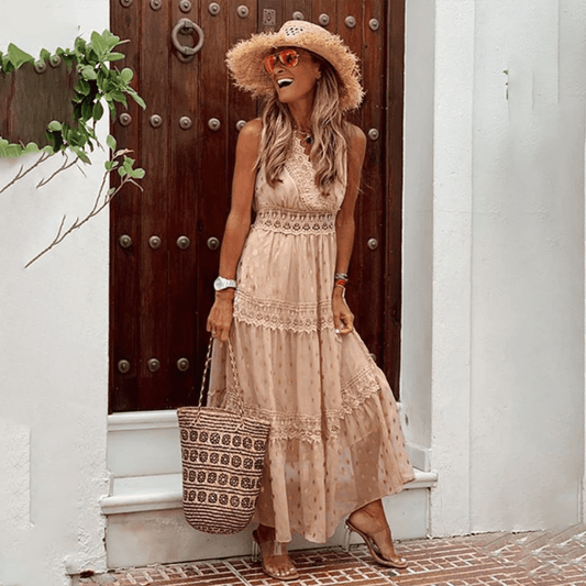 Chic Bohemian Long Maxi Dress for Women - VogeLuxe