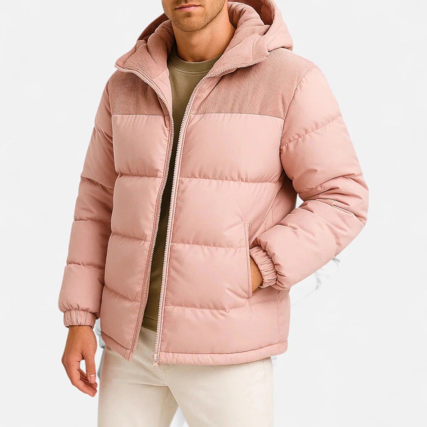 VogeLuxe | Men’s Hooded Heavy Duty Puffer Jacket