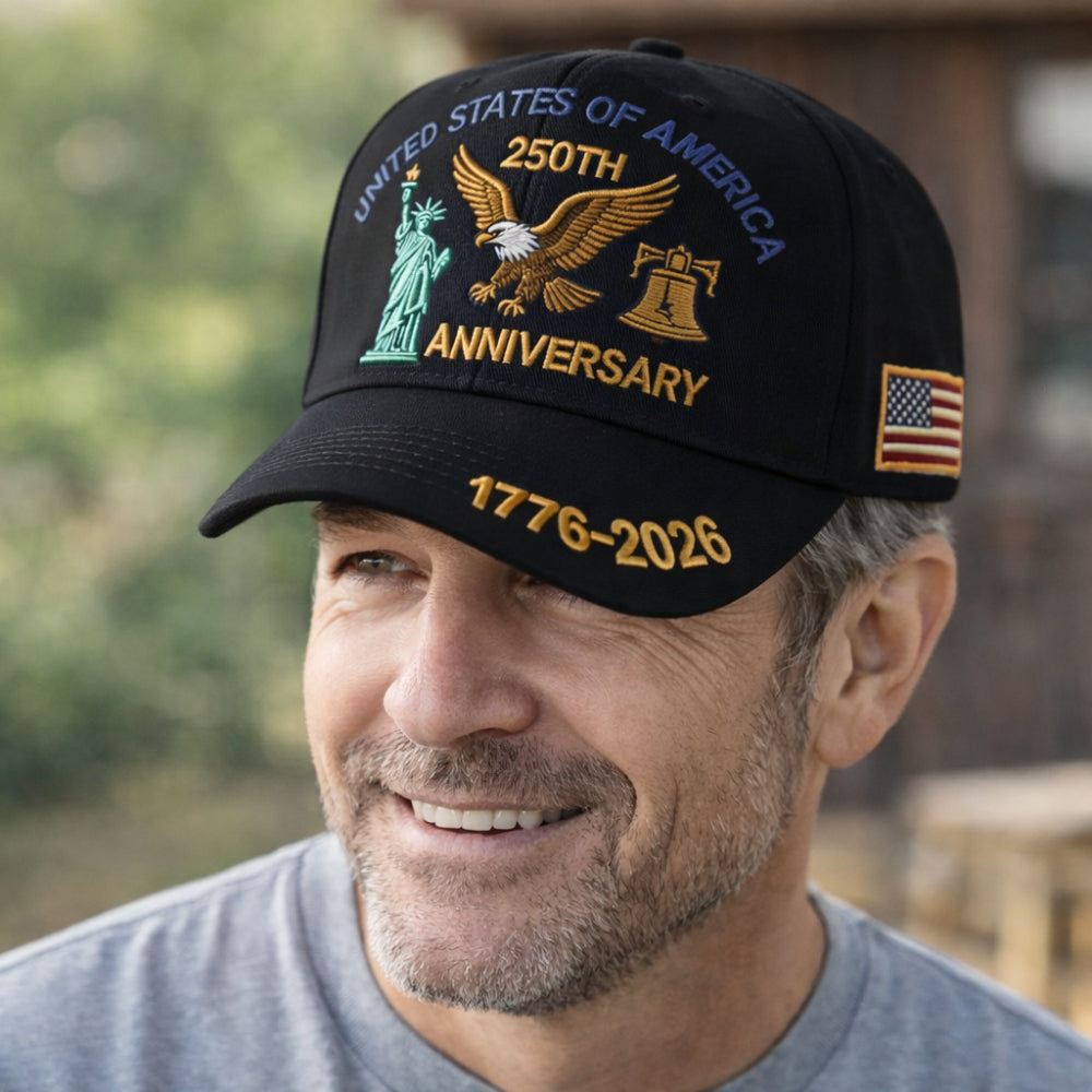 Classic American Flag Baseball Cap for Men