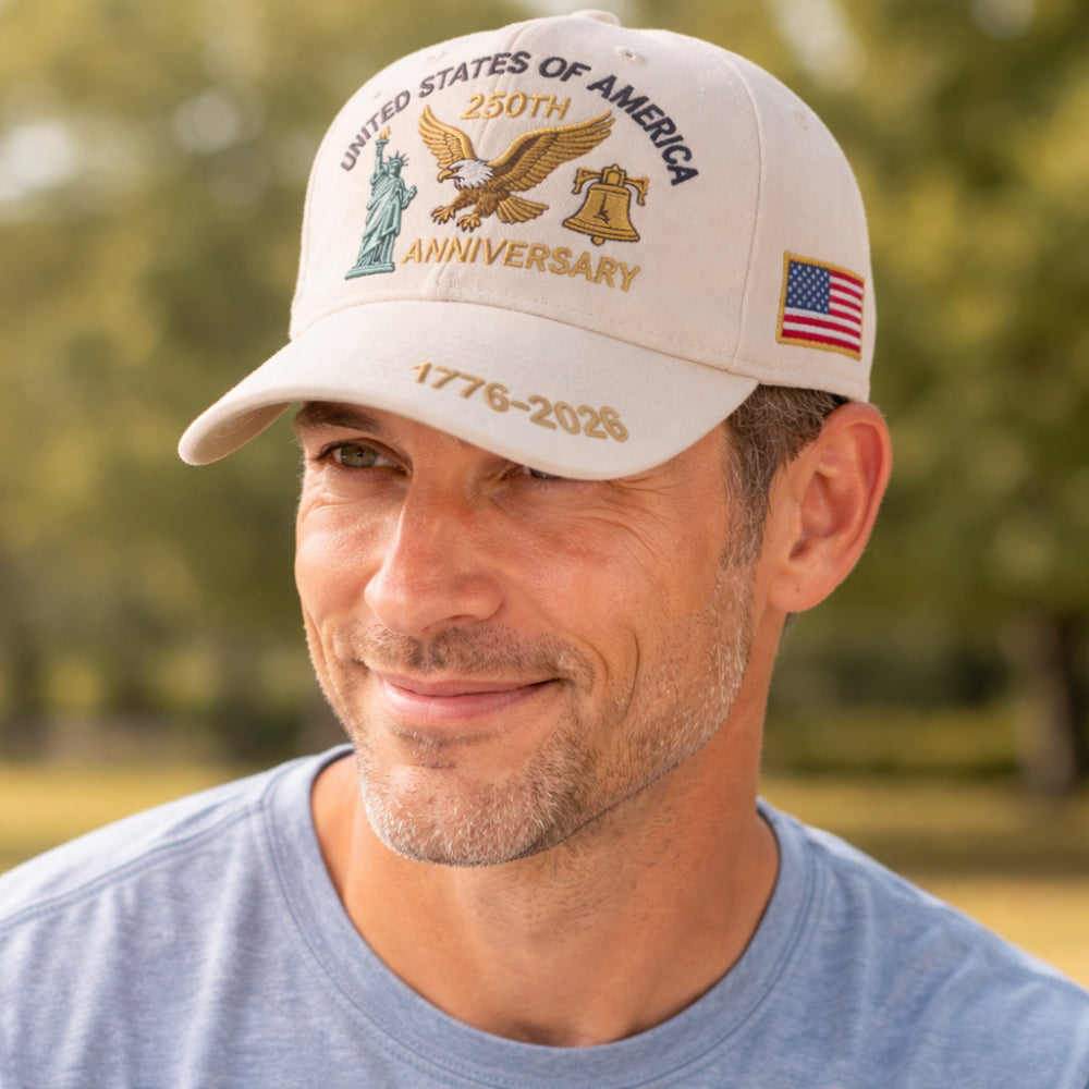 Classic American Flag Baseball Cap for Men - VogeLuxe