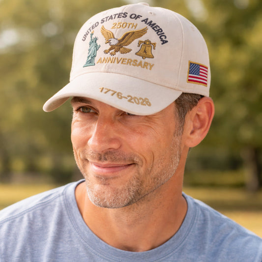 Classic American Flag Baseball Cap for Men - VogeLuxe