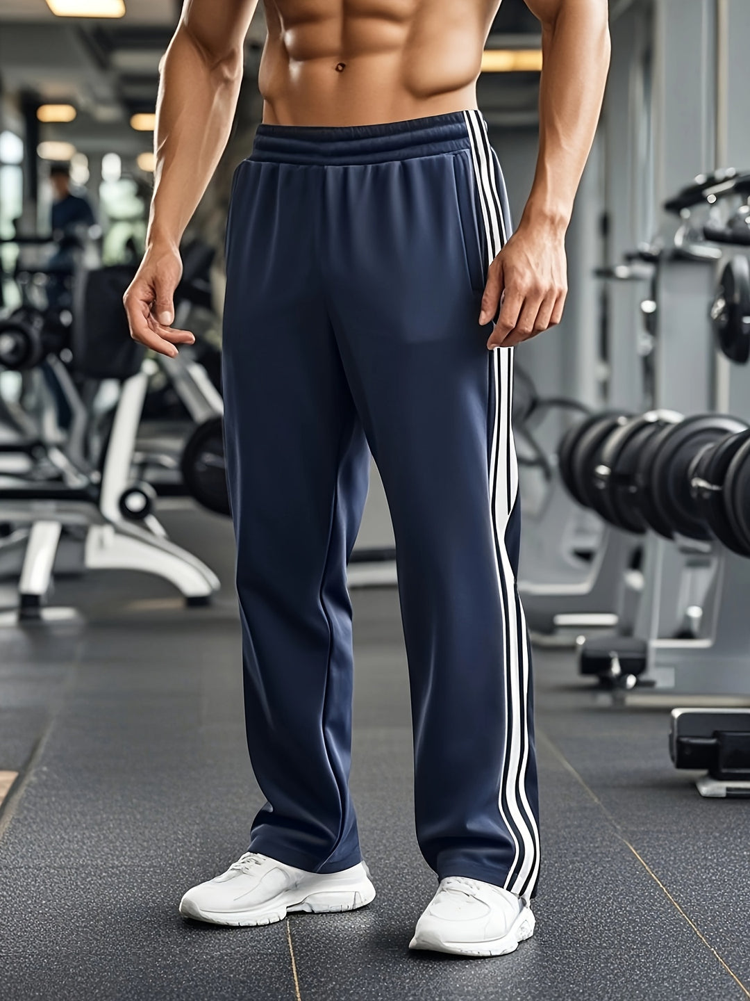 Men's Sporty Jogger Pants with Stretch Waist - VogeLuxe